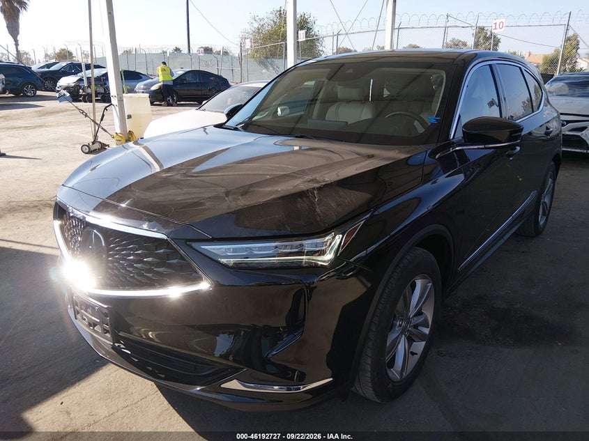 2022 Acura Mdx VIN 5J8YD9H30NL009783 IAAI salvage auction — SIDE, Salvage Title, sold $10,600 on 2026-10-03 (photo 2)