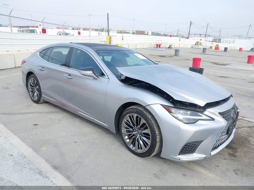2023 Lexus LS 500 VIN JTHD51FF8P5018066 IAAI salvage auction — FRONT END, Salvage (California), sold $27,250 on 2026-10-07 (photo 1)