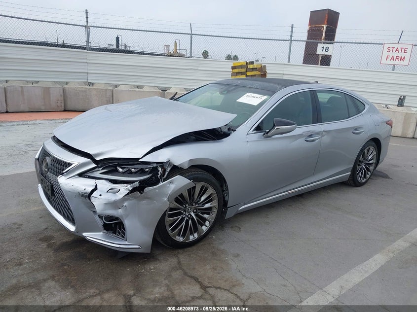 2023 Lexus LS 500 VIN JTHD51FF8P5018066 IAAI salvage auction — FRONT END, Salvage (California), sold $27,250 on 2026-10-07 (photo 2)