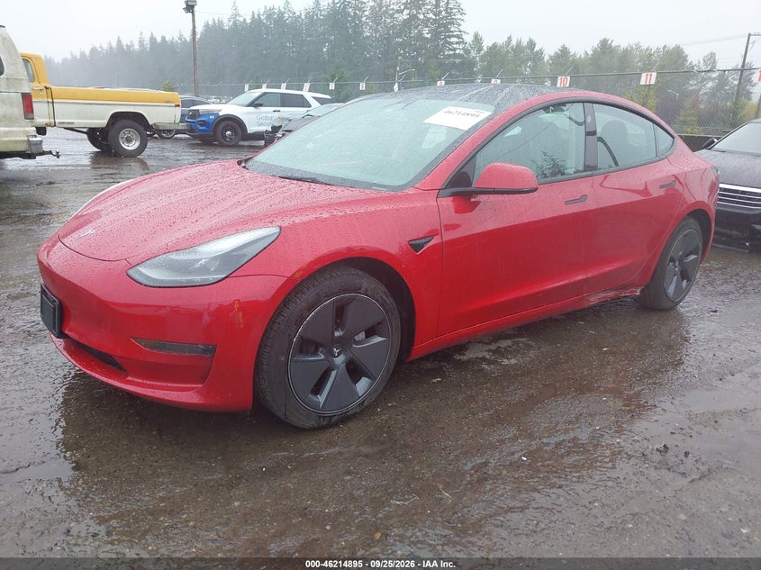 2023 Tesla Model 3 VIN 5YJ3E1EA6PF646158 IAAI salvage auction — SIDE, Bill Of Sale (Washington), sold $10,300 on 2026-10-07 (photo 2)