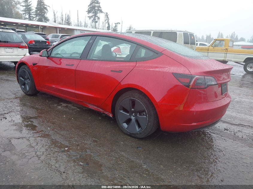 2023 Tesla Model 3 VIN 5YJ3E1EA6PF646158 IAAI salvage auction — SIDE, Bill Of Sale (Washington), sold $10,300 on 2026-10-07 (photo 3)