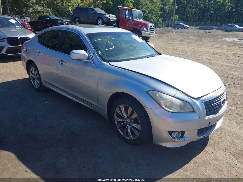 2012 Infiniti M VIN JN1BY1AR0CM396094 IAAI salvage auction — NORMAL WEAR, Clear (Maryland), sold $0 on 2026-10-05 (photo 1)