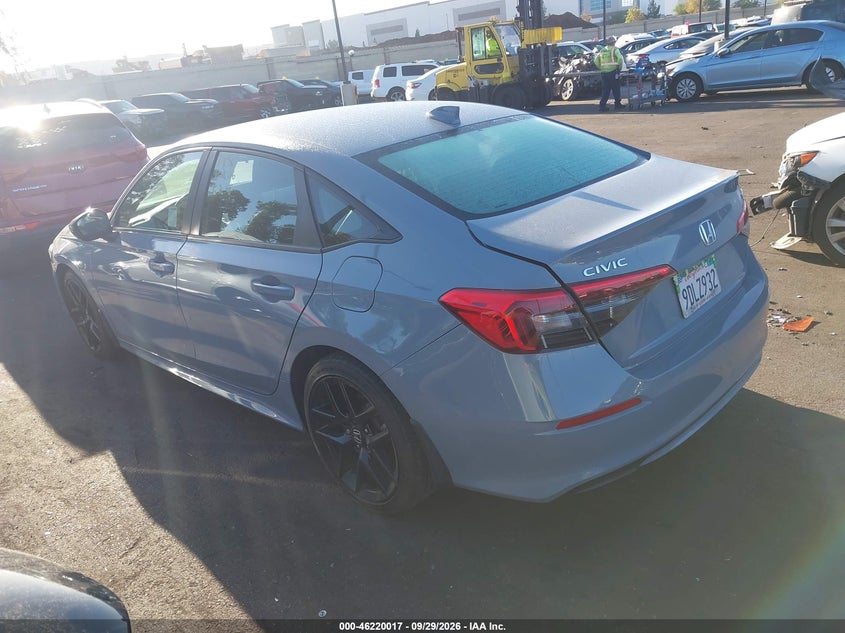 2022 Honda Civic VIN 2HGFE2F51NH601593 IAAI salvage auction — SIDE, Wait Title, sold $6,200 on 2026-10-16 (photo 3)