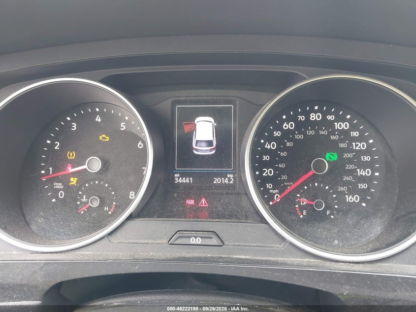 2020 Volkswagen Tiguan VIN 3VV2B7AX6LM045860 IAAI salvage auction — FRONT & REAR, Salvage (Pennsylvania), sold $4,050 on 2026-10-05 (photo 7)