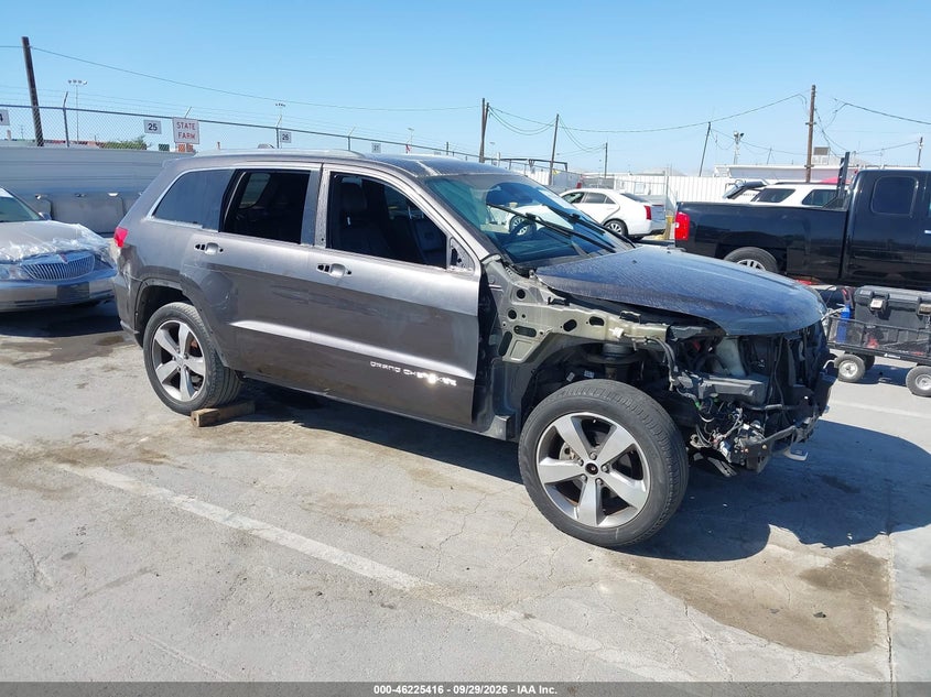 2015 Jeep Grand cherokee VIN 1C4RJFCG9FC833559 IAAI salvage auction — FRONT END, Salvage (California), sold $3,550 on 2026-10-04 (photo 1)