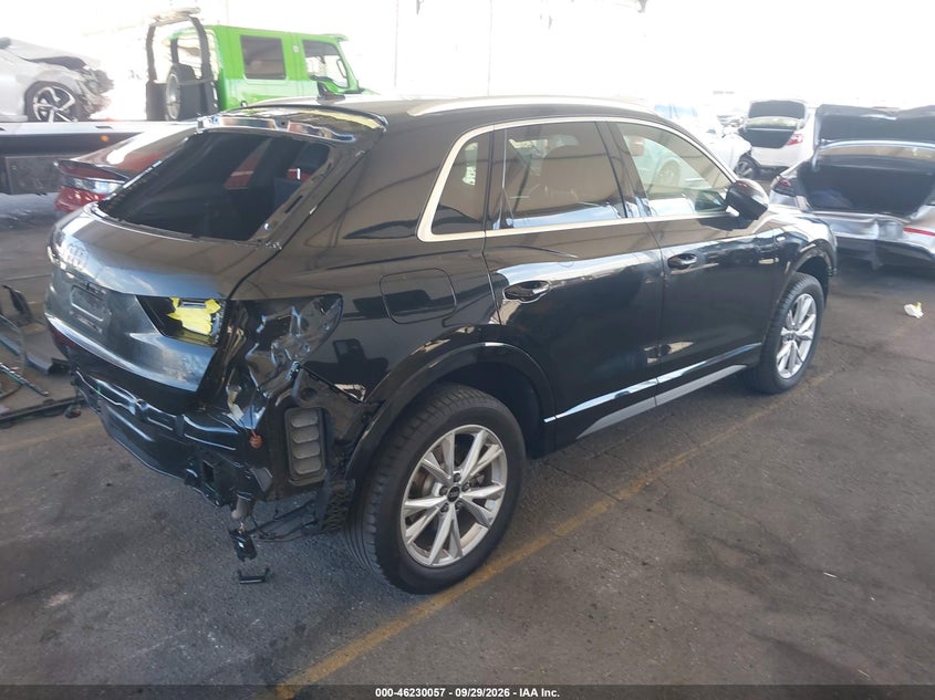 2022 Audi Q3 VIN WA1EECF35N1068624 IAAI salvage auction — FRONT & REAR, Salvage (California), sold $10,200 on 2026-10-23 (photo 4)