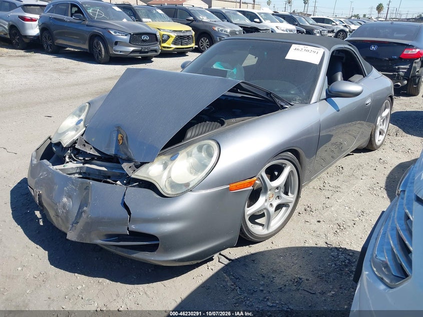 2002 Porsche 911 VIN WP0CA299X2S653532 IAAI salvage auction — FRONT END, Salvage Certificate (California), sold $6,700 on 2026-10-17 (photo 2)