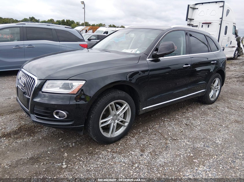 2017 Audi Q5 VIN WA1L2AFP0HA061799 IAAI salvage auction — NORMAL WEAR, Clear (Pennsylvania), sold $0 on 2026-10-24 (photo 2)