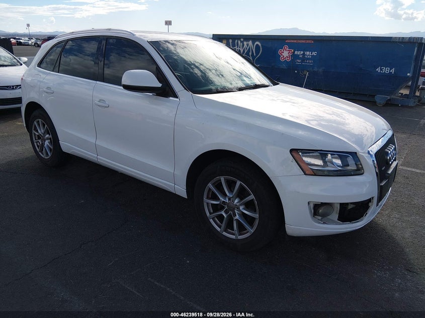 2012 Audi Q5 VIN WA1CFAFP4CA101282 IAAI salvage auction — NORMAL WEAR, Clear (Nevada), sold $600 on 2026-10-02 (photo 1)