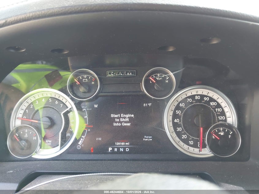 2014 Ram 1500 VIN 1C6RR7VT8ES230896 IAAI salvage auction — FRONT END, Salvage (Ohio), sold $5,000 on 2026-10-08 (photo 7)