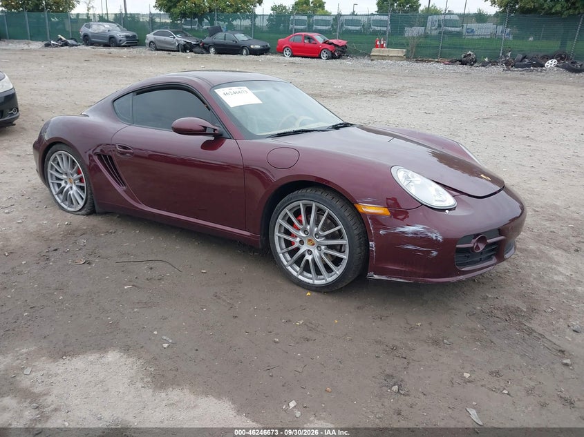 2007 Porsche Cayman VIN WP0AB29827U781724 — IAAI salvage auction photo