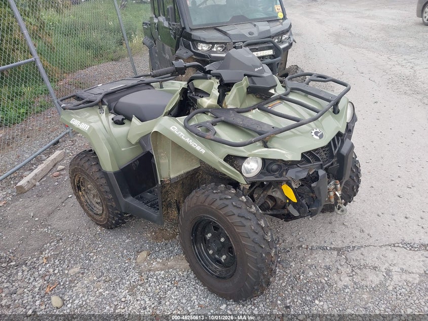 2018 Can-am/ brp Outlander VIN 3JBLGAT43JJ000011 IAAI salvage auction — FRONT END, Salvage Title, sold $2,050 on 2026-10-20 (photo 1)