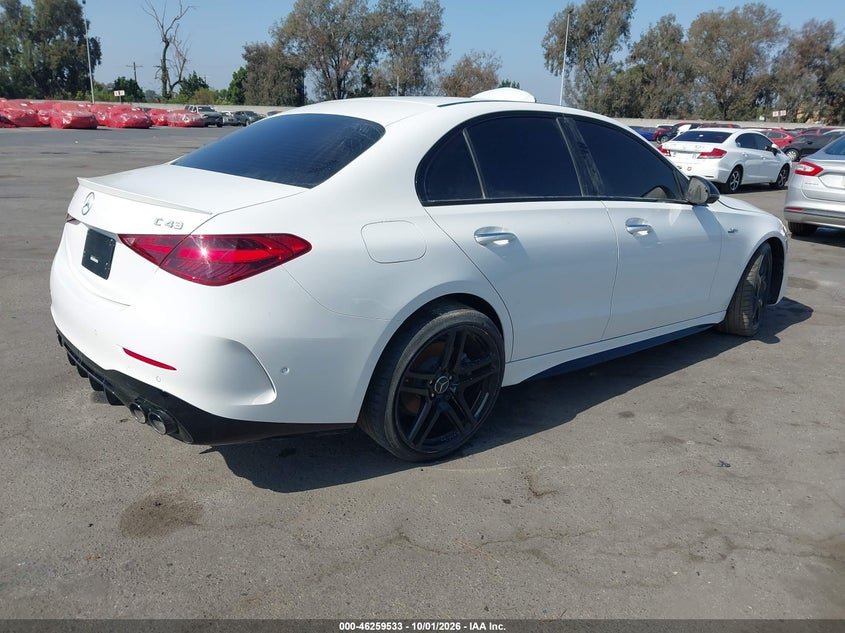 2026 Mercedes-benz C class VIN W1KAF8HB6TR309520 IAAI salvage auction — FRONT END, Salvage (California), sold $29,050 on 2026-10-23 (photo 4)