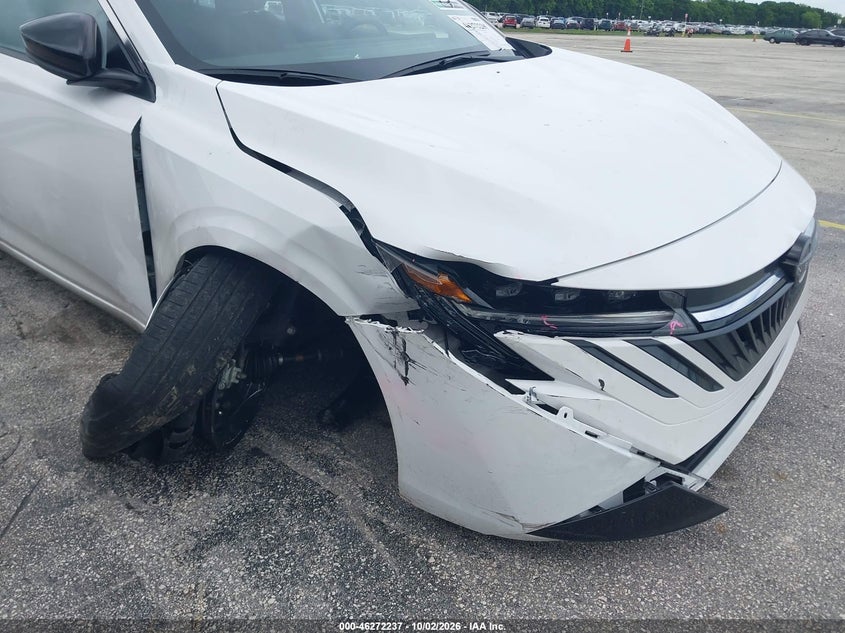 2026 Nissan Sentra VIN 3N1AB9CV0TY209505 IAAI salvage auction — RIGHT FRONT, Enterprise Vehicles Clear Only (Florida), sold $9,600 on 2026-10-08 (photo 6)