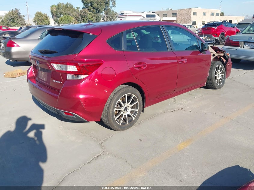2018 Subaru Impreza VIN 4S3GTAA64J3717435 IAAI salvage auction — SIDE, Salvage (California), sold $0 on 2026-10-11 (photo 4)