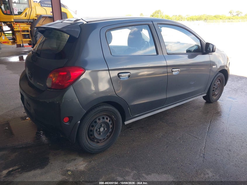 2014 Mitsubishi Mirage VIN ML32A3HJ8EH009397 IAAI salvage auction — NORMAL WEAR, Clear (Florida), sold $425 on 2026-10-24 (photo 4)