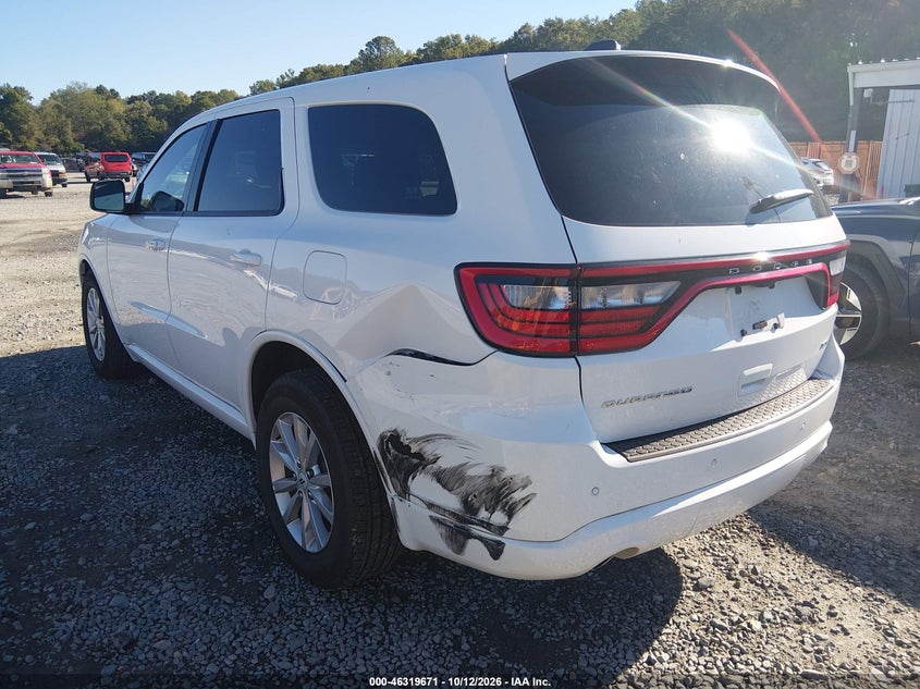 2026 Dodge Durango VIN 1C4RDHDG6TC186938 IAAI salvage auction — FRONT & REAR, Enterprise Vehicles Clear Only (Florida), sold $7,200 on 2026-10-14 (photo 3)