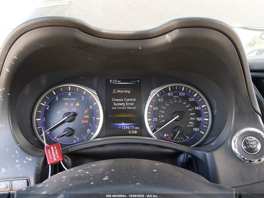 2017 Infiniti Q60 VIN JN1CV7ELXHM320704 IAAI salvage auction — NORMAL WEAR, Salvage (Pennsylvania), sold $750 on 2026-10-23 (photo 7)