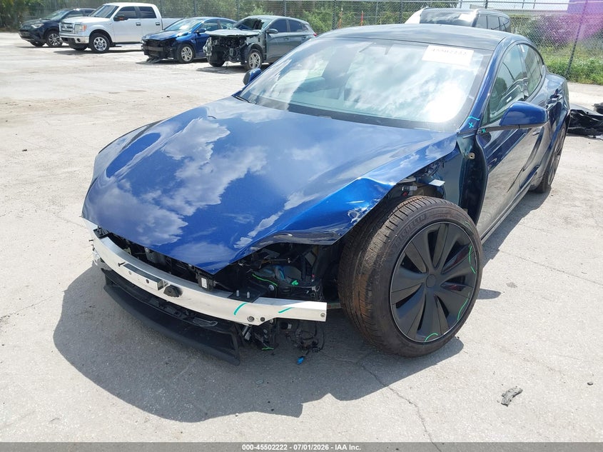 2023 Tesla Model s VIN 5YJSA1E54PF500660 IAAI salvage auction — LEFT FRONT, Salvage Title, sold $13,600 on 2026-07-30 (photo 6)