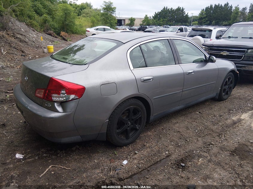 2004 Infiniti G35 VIN JNKCV51E84M619707 IAAI salvage auction — NORMAL WEAR, Clear (Rhode Island), sold $500 on 2026-07-28 (photo 4)