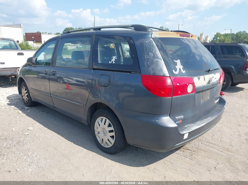 2006 Toyota Sienna VIN 5TDZA23C46S435938 IAAI salvage auction — NORMAL WEAR, Clear (Alabama), sold $850 on 2026-07-22 (photo 3)