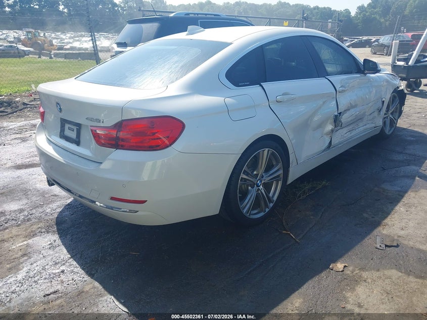 2016 BMW 4er VIN WBA4A9C53GG505460 IAAI salvage auction — RIGHT SIDE, Salvage Title, sold $3,050 on 2026-08-20 (photo 4)