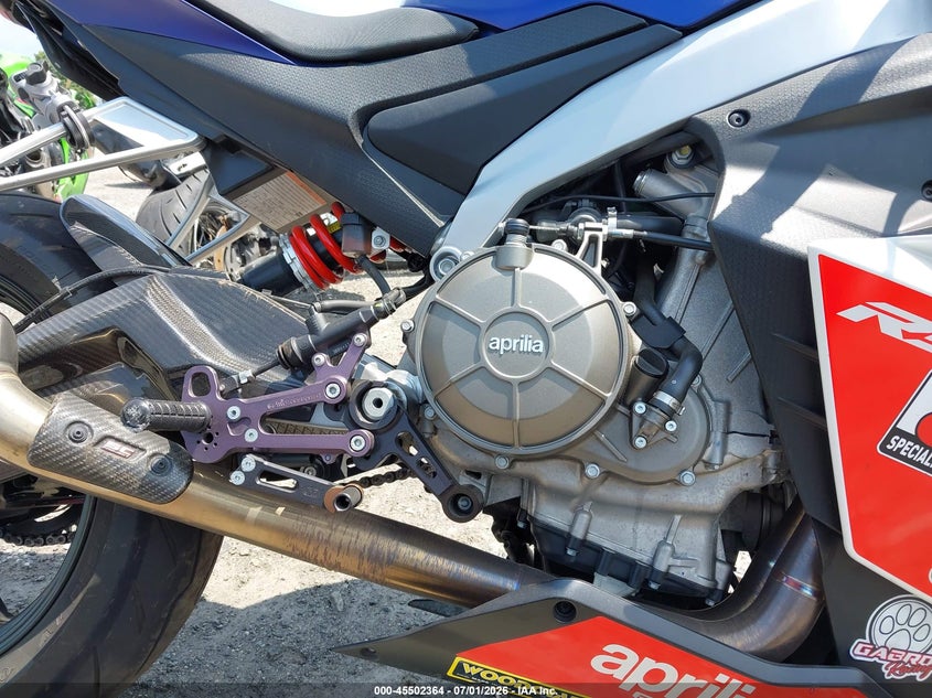 2023 Aprilia Rs VIN ZD4KSUG02PS001475 IAAI salvage auction — LEFT FRONT, Salvage (Pennsylvania), sold $3,000 on 2026-08-18 (photo 8)