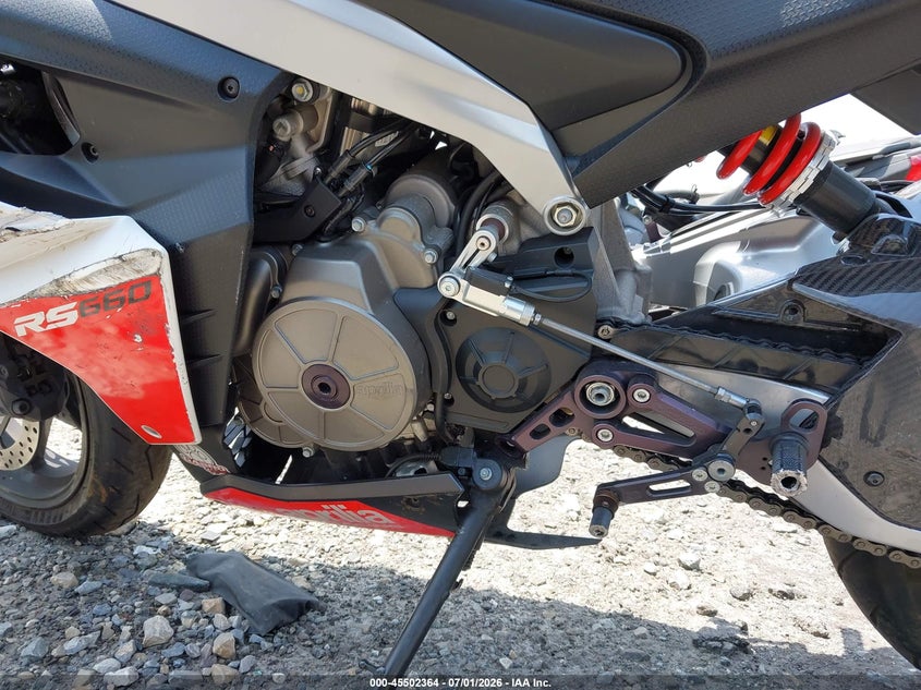 2023 Aprilia Rs VIN ZD4KSUG02PS001475 IAAI salvage auction — LEFT FRONT, Salvage (Pennsylvania), sold $3,000 on 2026-08-18 (photo 9)