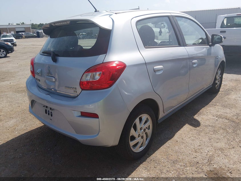 2018 Mitsubishi Mirage VIN ML32A4HJ1JH003229 IAAI salvage auction — NORMAL WEAR, Clear - Public Restricted (Oklahoma), sold $725 on 2026-07-08 (photo 4)