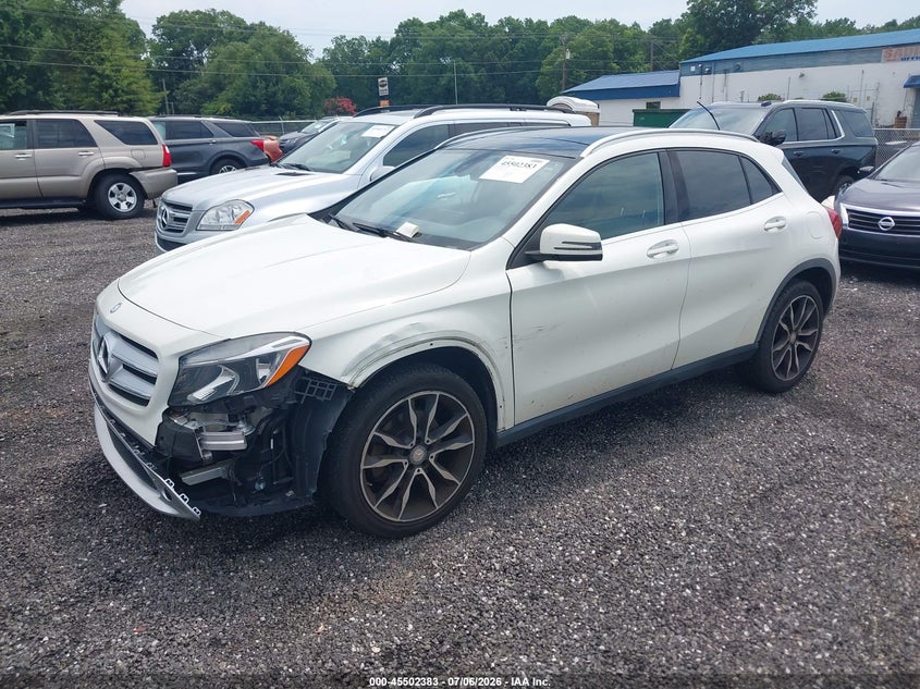 2016 Mercedes-benz Gla-klasse VIN WDCTG4EB0GJ256728 IAAI salvage auction — LEFT FRONT, Salvage (South Carolina), sold $2,750 on 2026-07-23 (photo 2)