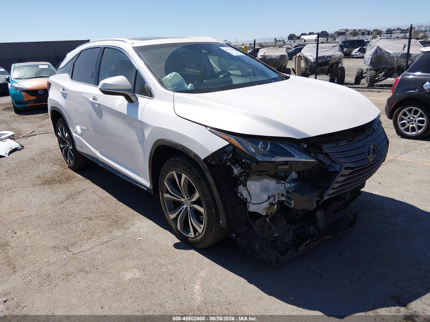 2017 Lexus Rx VIN 2T2BGMCA1HC011084 IAAI salvage auction — FRONT END, Salvage (California), sold $12,200 on 2026-07-29 (photo 1)