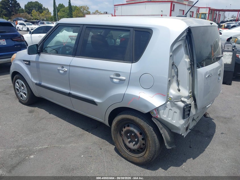 2013 Kia Soul VIN KNDJT2A51D7542609 IAAI salvage auction — REAR END, Clear (Arizona), sold $1,050 on 2026-07-13 (photo 3)