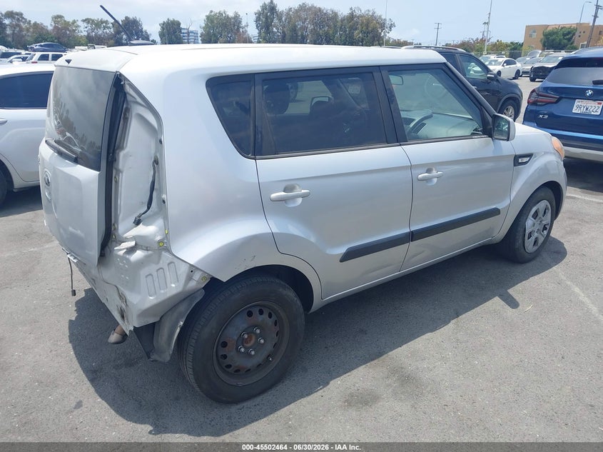2013 Kia Soul VIN KNDJT2A51D7542609 IAAI salvage auction — REAR END, Clear (Arizona), sold $1,050 on 2026-07-13 (photo 4)
