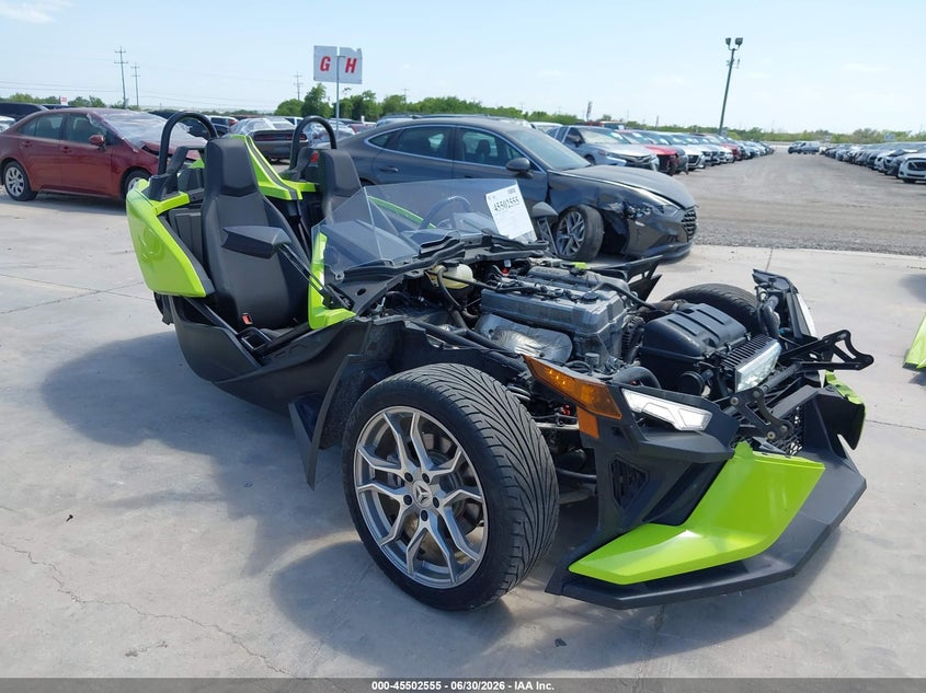 2023 Polaris Slingshot VIN 57XAAPGD8P8158205 IAAI salvage auction — FRONT END, Original (Texas), sold $7,200 on 2026-08-17 (photo 1)
