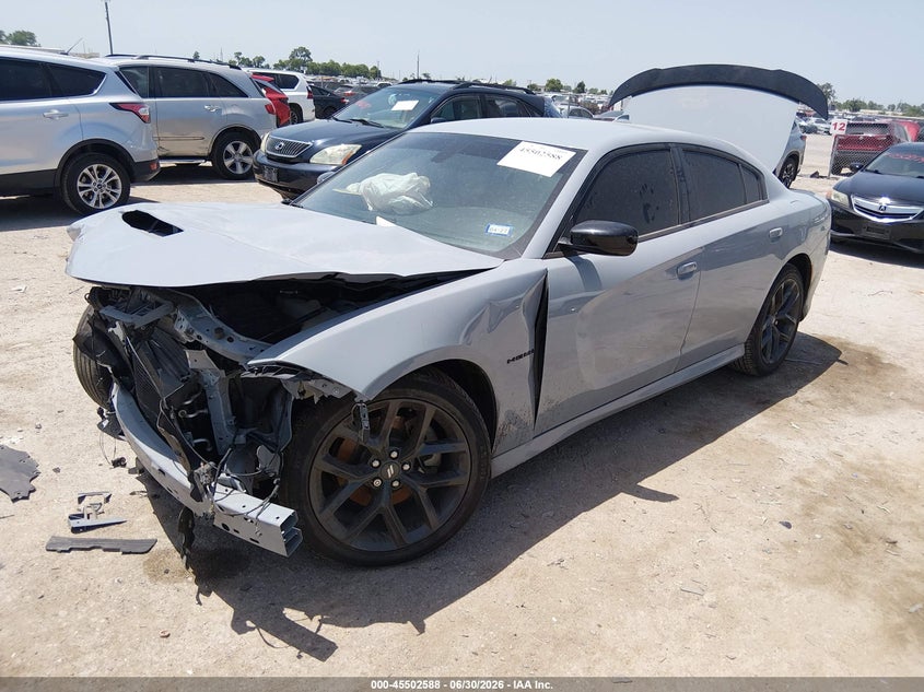 2022 Dodge Charger VIN 2C3CDXCT1NH202045 IAAI salvage auction — FRONT & REAR, Salvage Title, sold $4,050 on 2026-10-04 (photo 2)