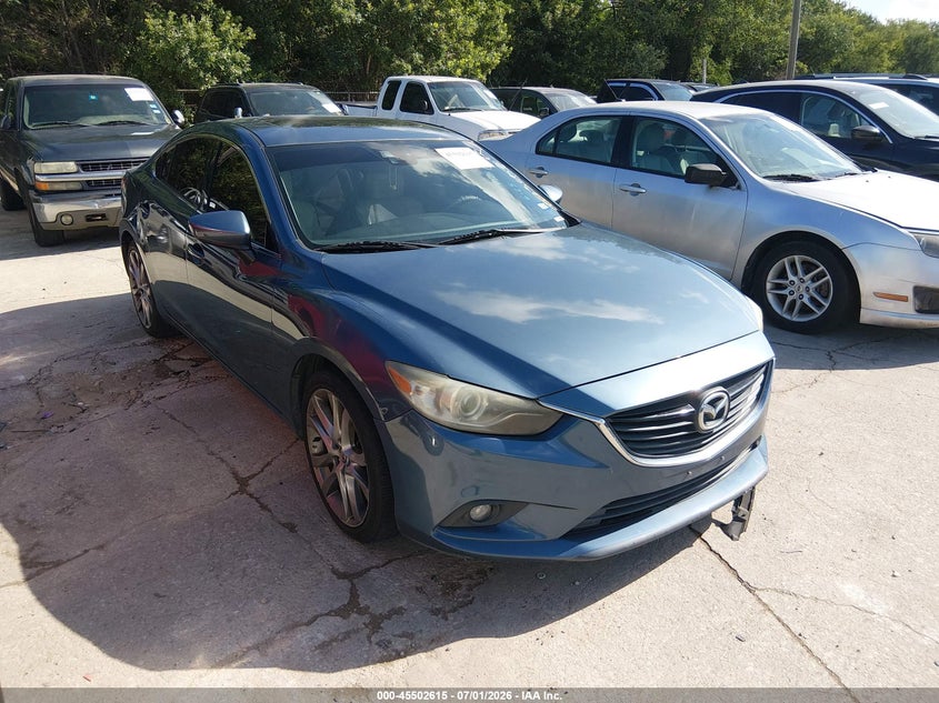 2014 Mazda 6 VIN JM1GJ1W61E1134546 IAAI salvage auction — FRONT END, Nrc Lienholder Repossession Paperwork (Texas), sold $975 on 2026-07-29 (photo 1)