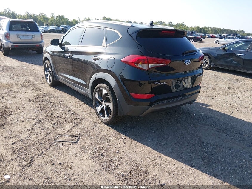 2016 Hyundai Tucson VIN KM8J33A27GU130806 IAAI salvage auction — NORMAL WEAR, Clear (South Carolina), sold $3,500 on 2026-07-28 (photo 3)