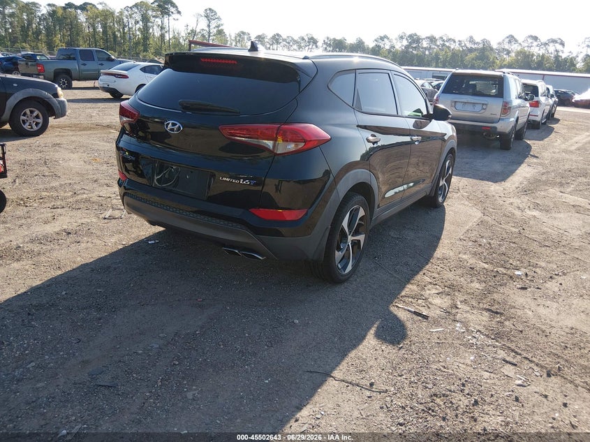 2016 Hyundai Tucson VIN KM8J33A27GU130806 IAAI salvage auction — NORMAL WEAR, Clear (South Carolina), sold $3,500 on 2026-07-28 (photo 4)