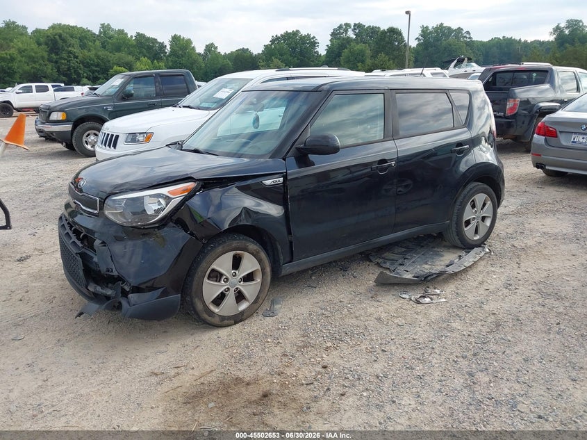 2016 Kia Soul VIN KNDJN2A27G7286819 IAAI salvage auction — FRONT END, Salvage (North Carolina), sold $750 on 2026-07-27 (photo 2)
