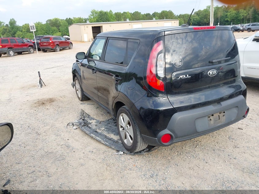 2016 Kia Soul VIN KNDJN2A27G7286819 IAAI salvage auction — FRONT END, Salvage (North Carolina), sold $750 on 2026-07-27 (photo 3)