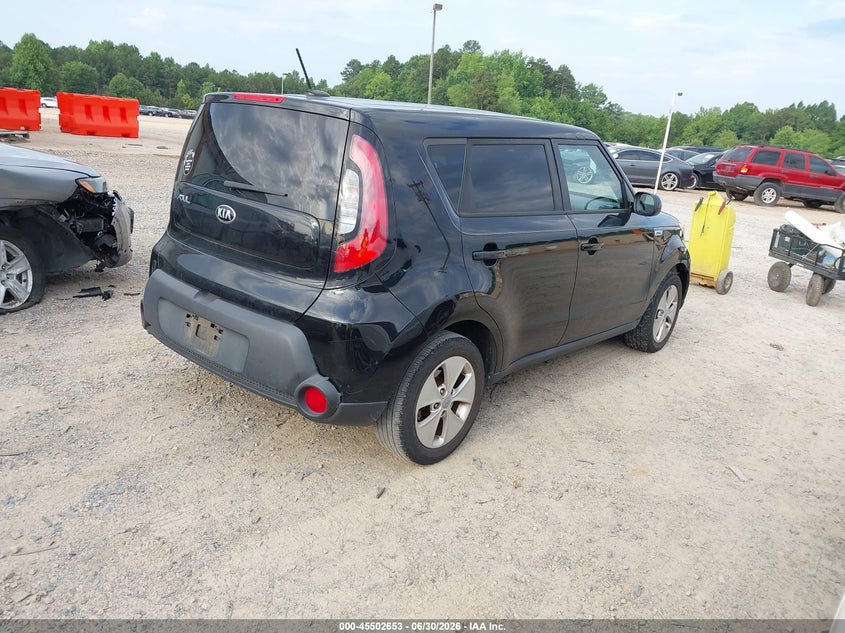 2016 Kia Soul VIN KNDJN2A27G7286819 IAAI salvage auction — FRONT END, Salvage (North Carolina), sold $750 on 2026-07-27 (photo 4)