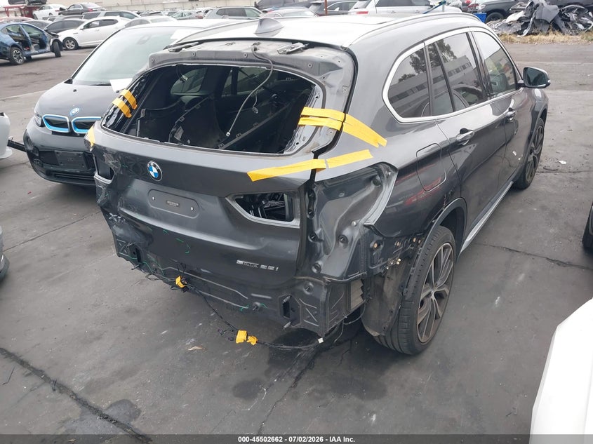 2019 BMW X1 VIN WBXHU7C51K5N05528 IAAI salvage auction — REAR END, Salvage Certificate (California), sold $6,000 on 2026-07-22 (photo 4)