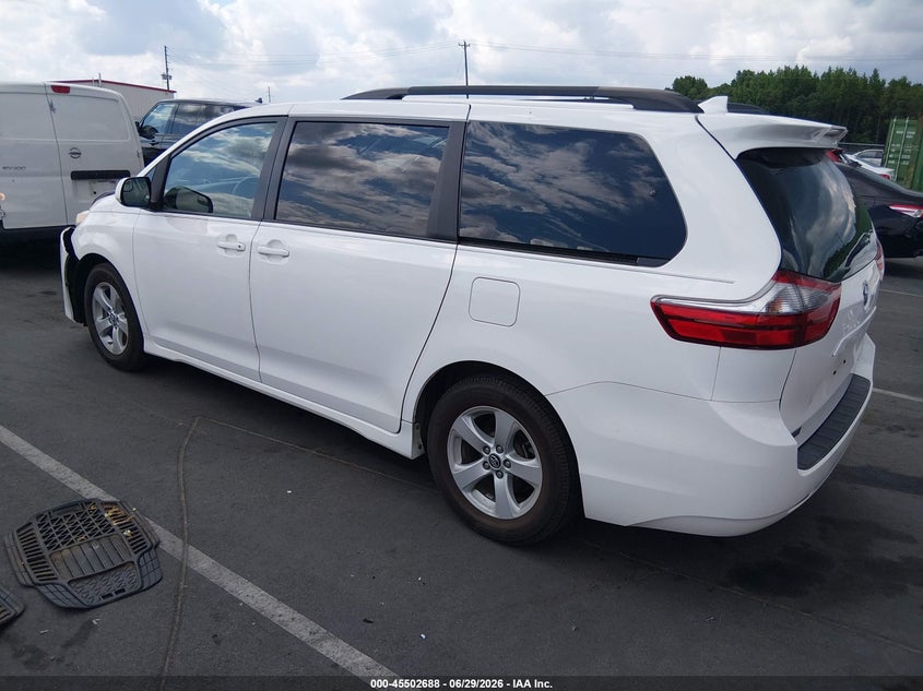 2020 Toyota Sienna VIN 5TDKZ3DC4LS034142 IAAI salvage auction — FRONT END, Salvage (North Carolina), sold $4,550 on 2026-07-22 (photo 3)