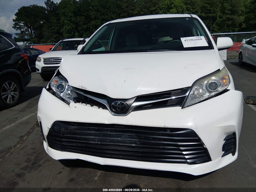 2020 Toyota Sienna VIN 5TDKZ3DC4LS034142 IAAI salvage auction — FRONT END, Salvage (North Carolina), sold $4,550 on 2026-07-22 (photo 6)