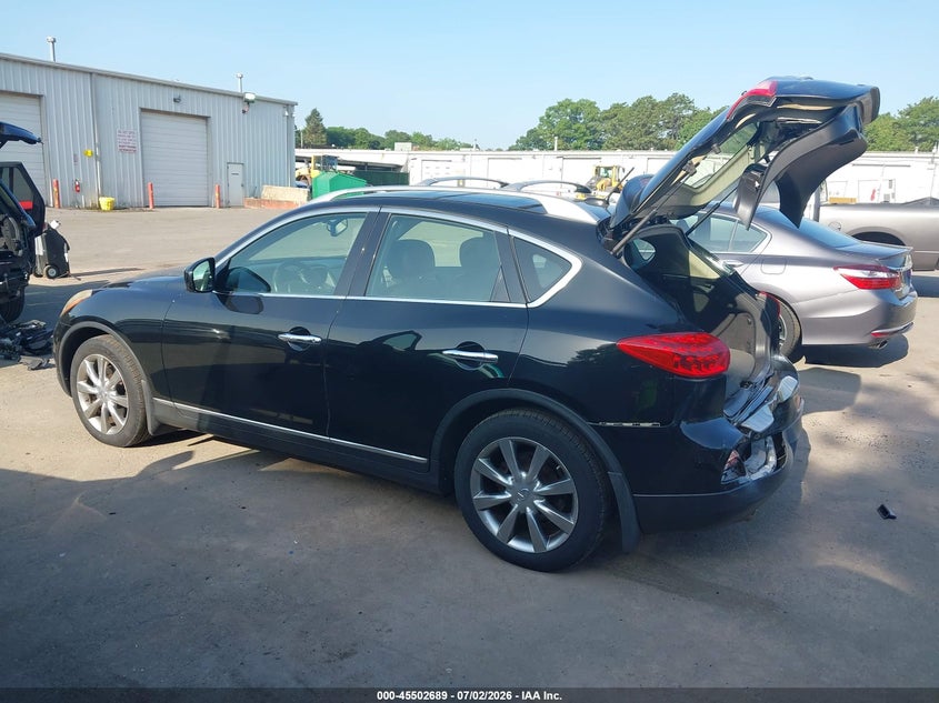 2012 Infiniti Ex VIN JN1AJ0HRXCM453482 IAAI salvage auction — REAR END, Mv-907A (New York), sold $600 on 2026-09-29 (photo 3)
