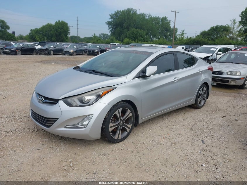 2015 Hyundai Elantra VIN KMHDH4AH2FU230481 IAAI salvage auction — NORMAL WEAR, Clear (Montana), sold $1,400 on 2026-07-22 (photo 2)