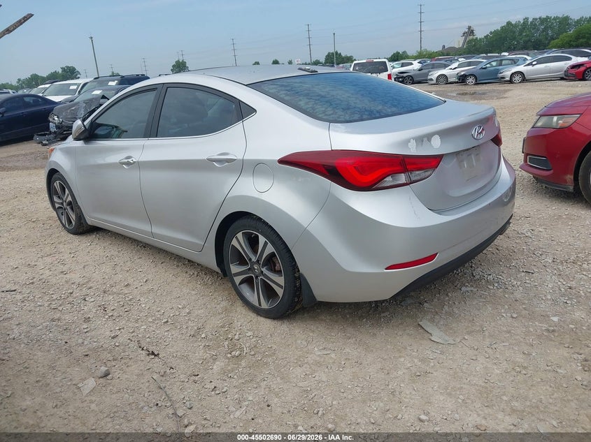 2015 Hyundai Elantra VIN KMHDH4AH2FU230481 IAAI salvage auction — NORMAL WEAR, Clear (Montana), sold $1,400 on 2026-07-22 (photo 3)