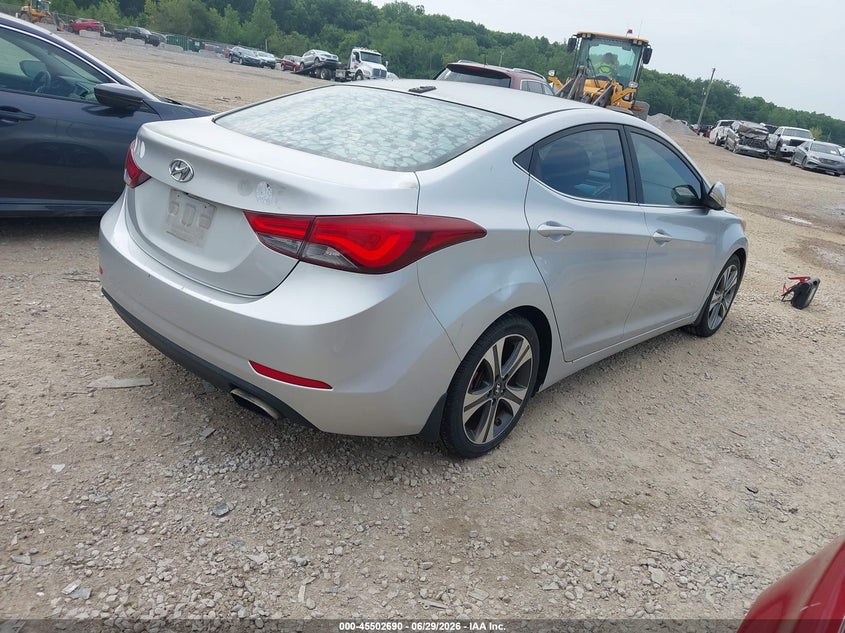 2015 Hyundai Elantra VIN KMHDH4AH2FU230481 IAAI salvage auction — NORMAL WEAR, Clear (Montana), sold $1,400 on 2026-07-22 (photo 4)