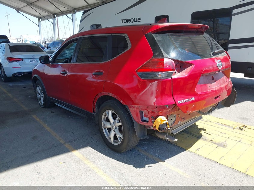 2017 Nissan Rogue VIN JN8AT2MT4HW398712 IAAI salvage auction — REAR END, Salvage (California), sold $2,650 on 2026-07-14 (photo 3)
