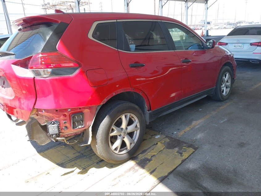 2017 Nissan Rogue VIN JN8AT2MT4HW398712 IAAI salvage auction — REAR END, Salvage (California), sold $2,650 on 2026-07-14 (photo 4)